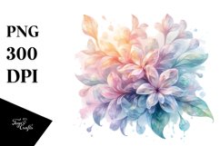 Abstract Pastel Shiny Jasmine, PNG Product Image 3