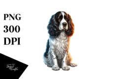Beach Scene English Springer Spaniel | Clipart Product Image 1
