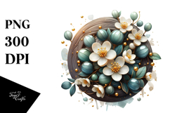 y Jasmine Watercolor Splash PNG Product Image 1