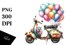 Rusted Scooter with Balloons, 20 oz Tumbler Product Image 1