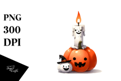 Funny Halloween Candle PNG Product Image 1