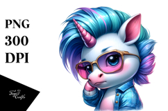 Expressive Unicorn PNG Product Image 1