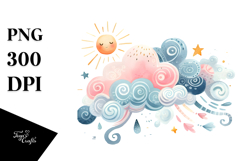 Simple Cloud PNG Product Image 1