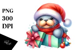 Enthusiastic Walrus PNG Product Image 1