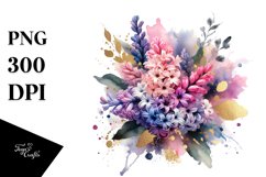 Bouquet with Gold Foil Abstract Splash Product Image 1