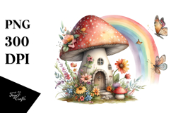 Fruit Rainbow Fairy House Illustration Product Image 1