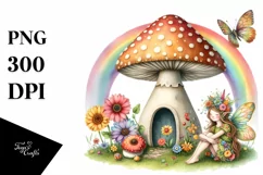 Fruit Rainbow Fairy House Illustration Product Image 3