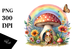 Fruit Rainbow Fairy House Illustration Product Image 1