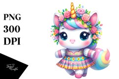 Baby Unicorn in Folk Dancer&#039;s Costume PNG Product Image 3