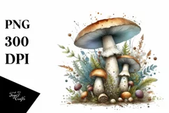 Detailed Magical Mushroom, Transparent PNG Product Image 1