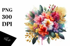 bouquet,Rhododendron Splash Clipart Product Image 3