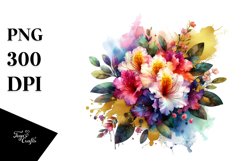 bouquet,Rhododendron Splash Clipart Product Image 3