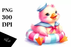 Colorful Baby Duck PNG Product Image 1
