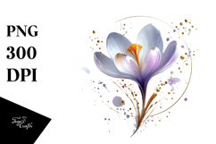 Abstract Crocus Material PNG Product Image 1