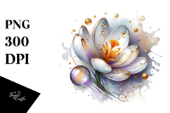 Abstract Glossy Crocus PNG Product Image 1