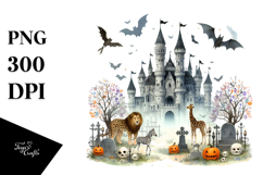 Halloween Castle Mouse, Transparent PNG Product Image 1