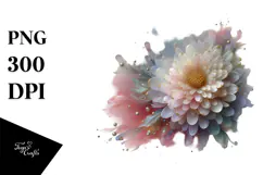Pastel Chrysanthemum in , Transparent PNG Product Image 1