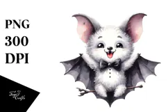 Funny Digital Painting with Bat, Artistic PNG Product Image 1