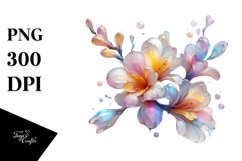 Abstract Pastel Shiny Freesia, PNG Product Image 1