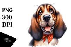 Watercolor Baby Bloodhound PNG Product Image 1