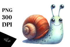Funny Snail Clipart for Summer Product Image 1