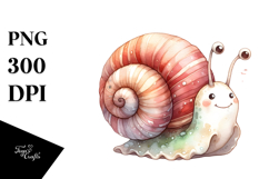 Cute Funny Snail Clipart Product Image 1