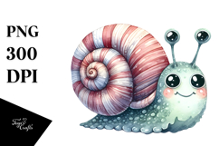 Funny Snail Summer Clipart Product Image 1