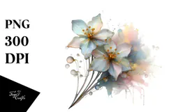 Abstract Narcissus, Colorful PNG Product Image 1