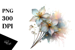 Abstract Narcissus, Colorful PNG Product Image 1