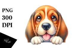 Happy Baby Bloodhound PNG Product Image 1