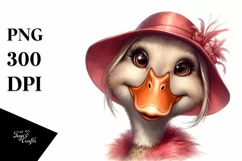 Funny Duck Smiling Portrait | Clipart Product Image 3