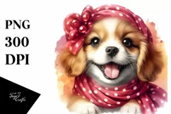 Vibrant Puppy Portrait Vintage Diva Look Product Image 3
