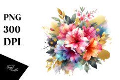 Colorful Abstract Bouquet with Azalea and Splash | Product Image 3