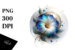 Abstract Morning Glory Material PNG Product Image 1