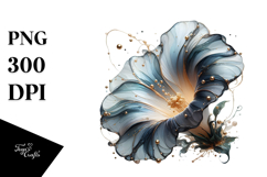 Abstract Glossy Morning Glory PNG Product Image 1