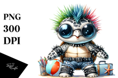 Energetic Baby Turtle, PNG Product Image 1