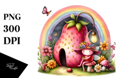 Colorful Fairy Rainbow | Sublimation, Clipart Product Image 1