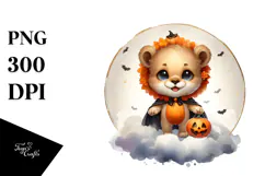 Digital Painting Baby Lion PNG Product Image 1