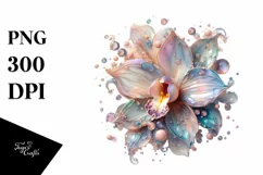 Pastel Orchid in with Metallics, Transparent PNG Product Image 1