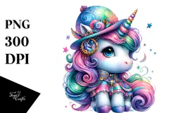 Cute Baby Unicorn PNG Product Image 1
