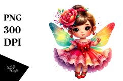 Fairy in Flamenco Dancer&#039;s Outfit PNG Product Image 3