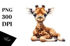 Baby Giraffe PNG Product Image 1