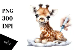 Baby Giraffe PNG Product Image 1