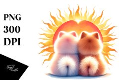 Cute Pomeranian Heart PNG Product Image 1