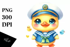 Colorful Baby Duck in Sailor Suit Product Image 1