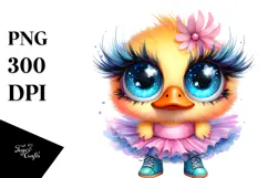Baby Duck Tutu PNG Product Image 1