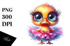 Baby Duck Tutu PNG Product Image 1