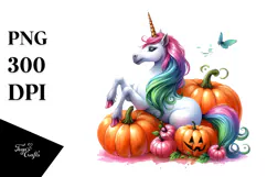 Simple Vibrant Unicorn Pumpin Drawing | Clipart Product Image 1