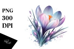 Pastel Shiny Crocus, Transparent PNG Product Image 1