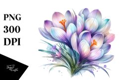 Pastel Shiny Crocus, Transparent PNG Product Image 3